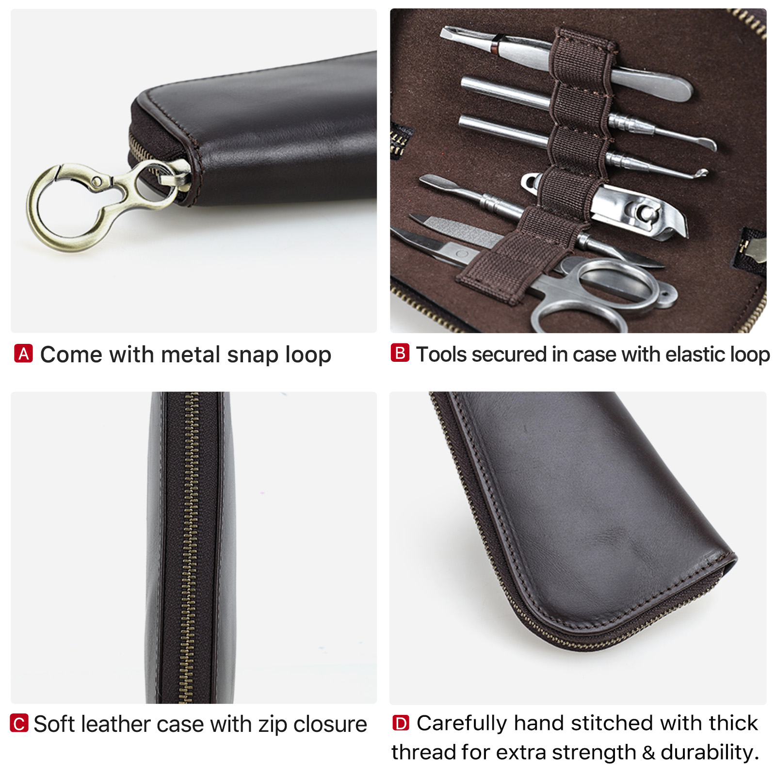 Genuine Leather Travel Case fo - огляд і ціна Grooming Scissors