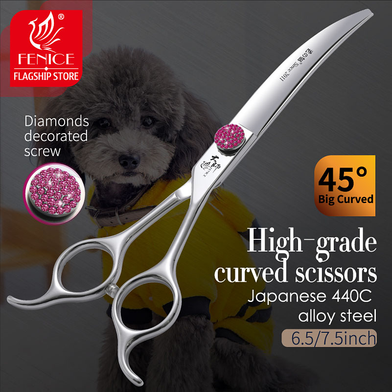 Fenice Pink Diamond Screw Pet  - огляд і ціна Grooming Scissors