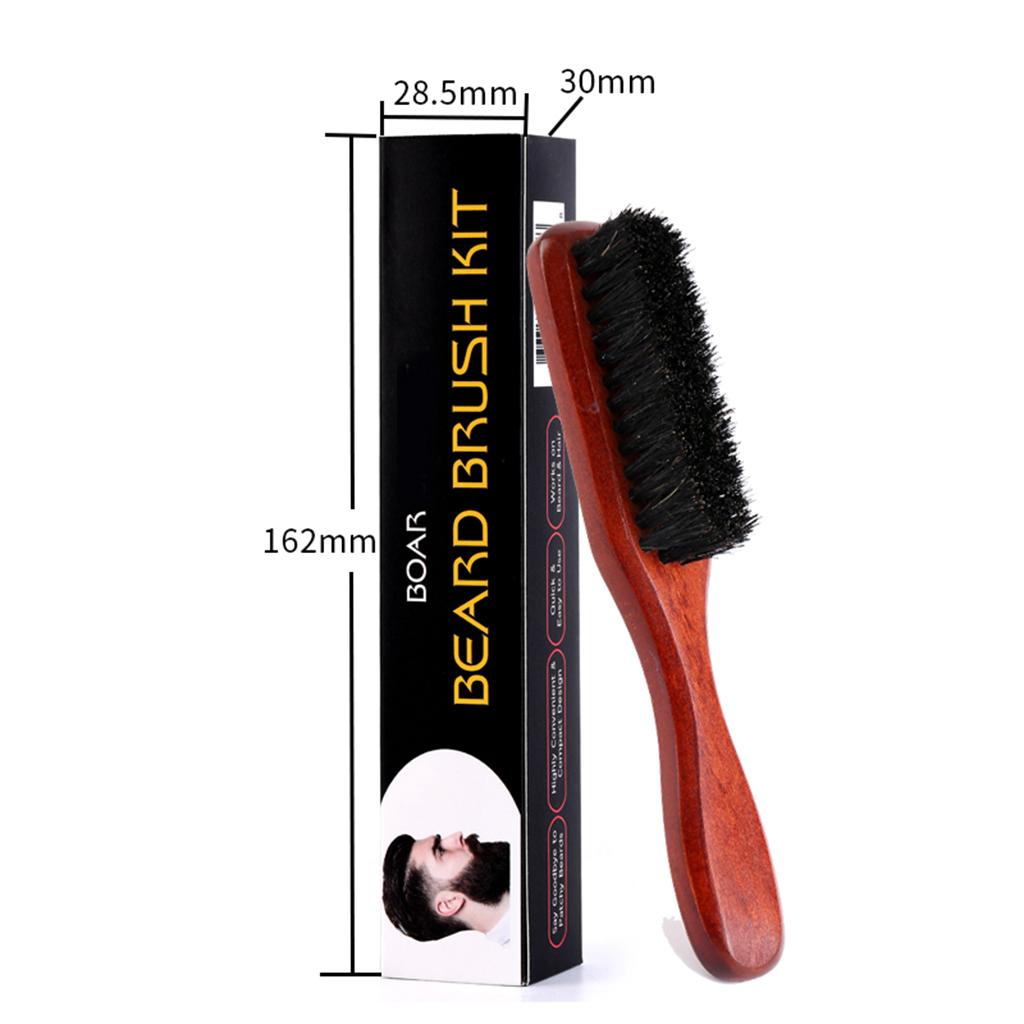 Beard Brush Wooden Long Handle - огляд і ціна Mens Grooming Travel Kit