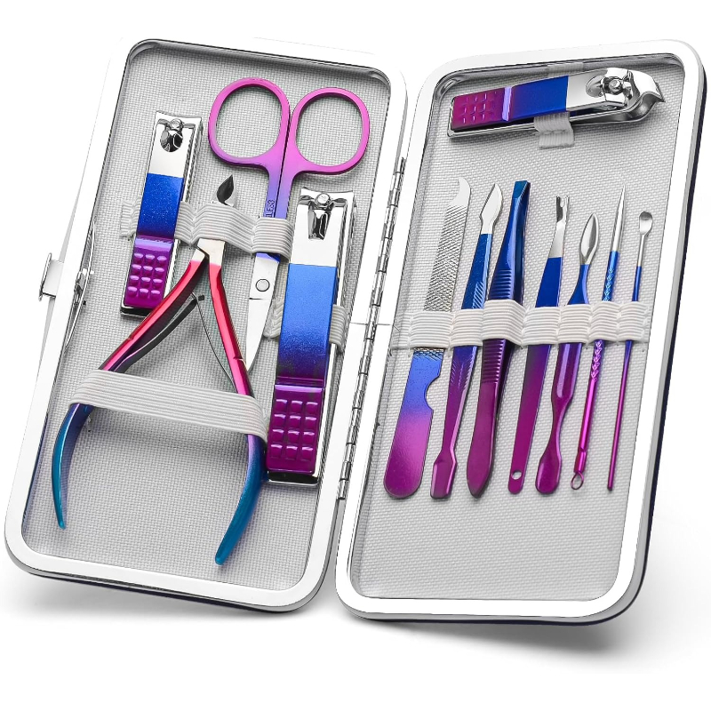 Manicure Set Nail Clippers Ped - огляд і ціна Mens Grooming Travel Kit