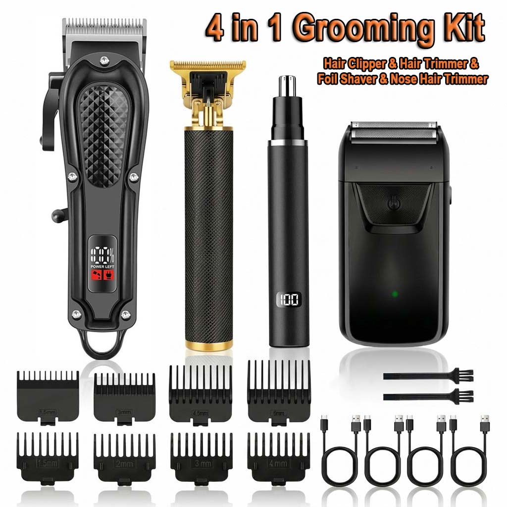4 in 1 Men's Hair Clipper Set, - огляд і ціна Grooming Kit