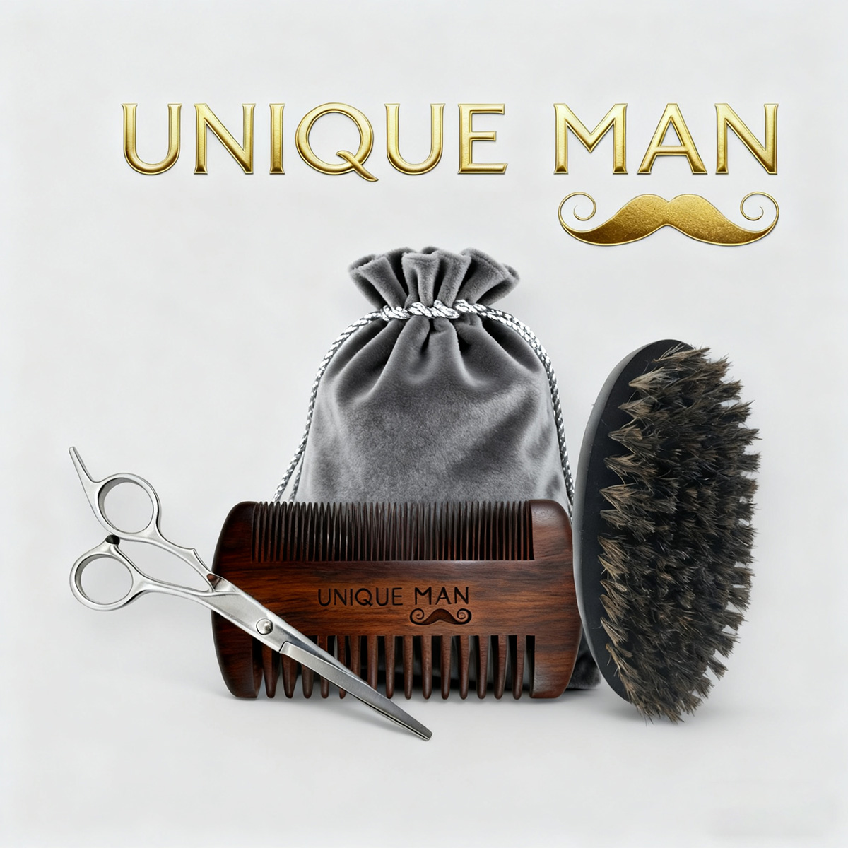 UNIQUE MAN Men's Beard Set, Bl - огляд і ціна Grooming Kit