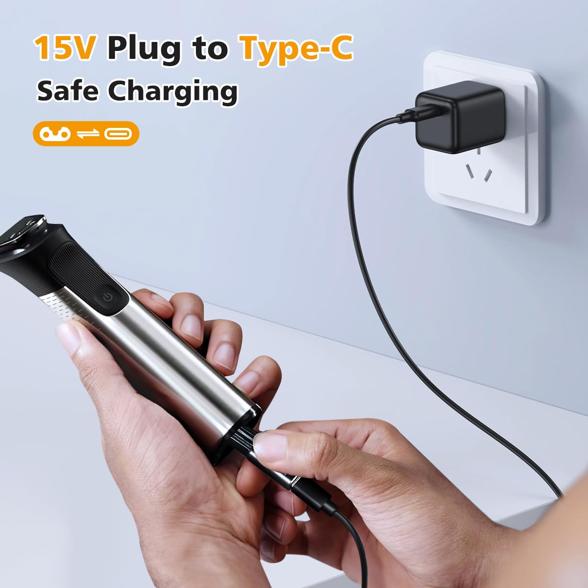15V USB-C Safe Stable Mini Cha - огляд і ціна Electric Razor