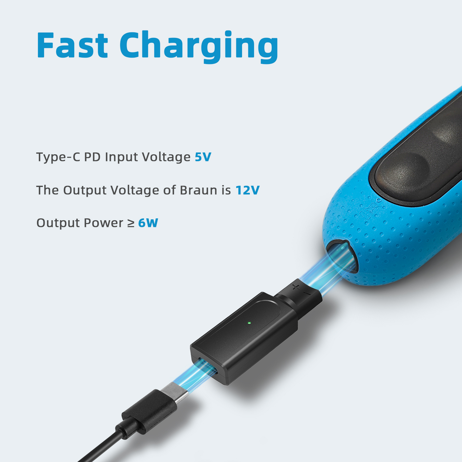 Brangdy 12V Type-C Shaver Adap - огляд і ціна Electric Razor